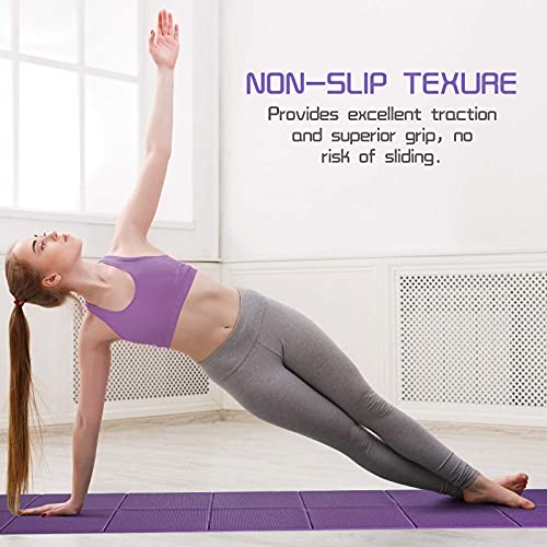 Yoga Mat-Purple 68" x 24" x 1/4"