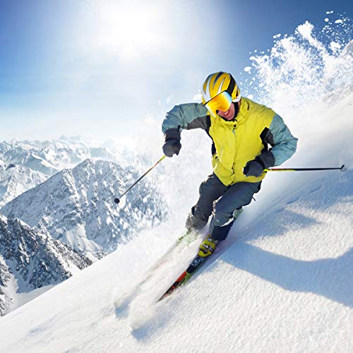 Avoalre Skibrille Snowboardbrille Damen - Rahmenlos Ski Snowboard Brille für Brillenträger Schutzbrillen, 100% OTG Anti-Fog 400 UV-Schutz Schneebrille Verspiegelt Snowboard Ski Goggles