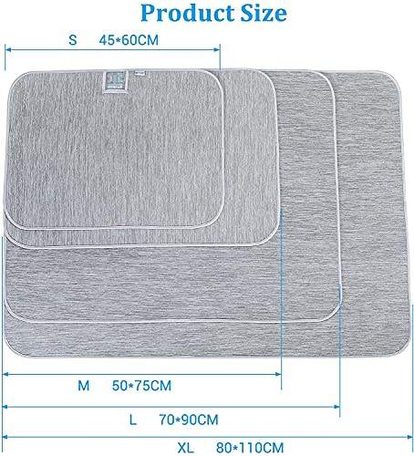 Pet Cooling Mat for Dogs Cats-Grey