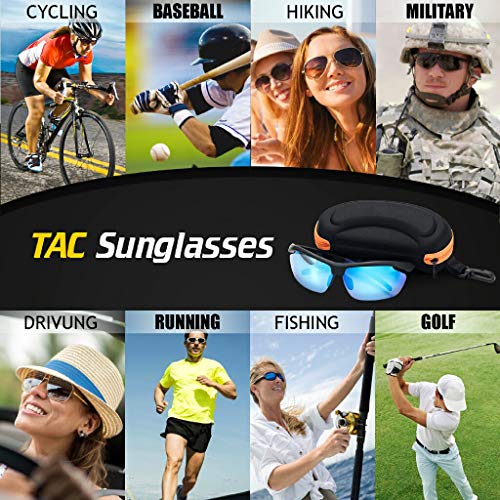 Avoalre® Lunettes de Soleil Sport Homme Lunettes de Vue Femme Unisexe Polarized Conduit TR90 Super Léger Protection UV400 CE Certifié - Bleu