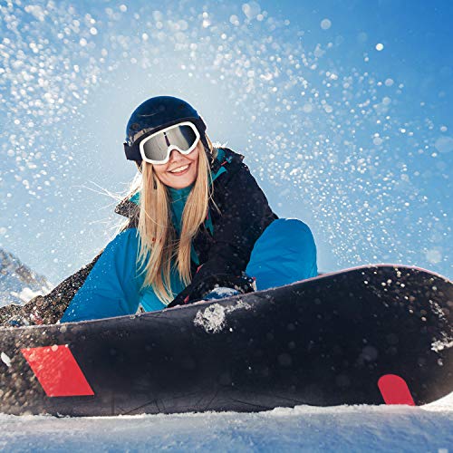 Avoalre Ski Snowboard Goggles for Men Women, UV400 Snow Goggles with Dual Layers Lens, Anti Fog Helmet Compatible Goggles for Winter Outdoor Sport Snowboarding Skating Jet Skiing Snowmobling