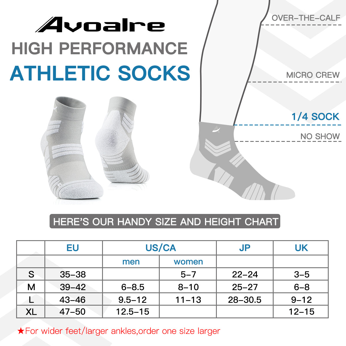 Avoalre No Show Running Socks for Men Women 3 Pairs Coolmax Sports Socks Cushioned Athletic Socks Breathable Anti-Blister Arch Support Moisture Wicking Anti-Odor