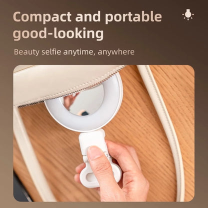 Avoalre Selfie Light for iPhone, 400mAh Rechargeable Led Selfie Light Clip On with mirror, 11 Adjusted Modes Selfie Light for Phone Camera Laptop Makeup Video Conference