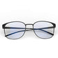 Blaulichtfilter Brille Computerbrille Blaulicht Brille - Avoalre Anti Patentiertes schraubenloses Metallrahmen PC Gamer Brille, filtern 65% des Blaulichts Anti-Müdigkeit, Anti-Blaulicht（Schwarz）