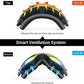 Avoalre Skibrille Snowboardbrille Für Damen und Herren - Rahmenlos Ski Snowboard Brille für Brillenträger Schutzbrillen, 100% OTG Anti-Fog 400 UV-Schutz Schneebrille Verspiegelt Snowboard Ski Goggles