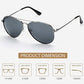 Sunglasses Men Polarized Aviator Glasses, Avoalre 2021 Trend Polarized Sunglasses Men Grey Aviator Glasses Men 100% 400 UV Protection