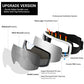 Elegear Skibrille Damen Herren Ski Goggles Snowboardbrille Anti-Fog 100% UV400 Schutz Verspiegelt Schneebrille Helmkompatible Skibrille für Snowboard Skifahren - Silber