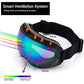 Elegear Skibrille Damen Herren Ski Goggles Snowboardbrille Anti-Fog 100% UV400 Schutz Verspiegelt Schneebrille Helmkompatible Skibrille für Snowboard Skifahren - Grün