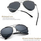 Sunglasses Men Polarized Aviator Glasses, Avoalre 2021 Trend Polarized Sunglasses Men Grey Aviator Glasses Men 100% 400 UV Protection