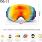 Avoalre Skibrille Snowboardbrille Für Damen und Herren - Rahmenlos Ski Snowboard Brille für Brillenträger Schutzbrillen, 100% OTG Anti-Fog 400 UV-Schutz Schneebrille Verspiegelt Snowboard Ski Goggles