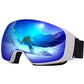 Avoalre Snow Ski Goggles for Men Women, Anti Fog UV400 Snowboard Goggles with Dual Layers Lens, Helmet Compatible Goggles for Winter Outdoor Sport Snowboarding Skating Jet Skiing Snowmobling