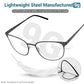 Blaulichtfilter Brille Computerbrille Blaulicht Brille - Avoalre Anti Patentiertes schraubenloses Metallrahmen PC Gamer Brille, filtern 65% des Blaulichts Anti-Müdigkeit, Anti-Blaulicht（Schwarz）
