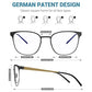 Blaulichtfilter Brille Computerbrille Blaulicht Brille - Avoalre Anti Patentiertes schraubenloses Metallrahmen PC Gamer Brille, filtern 95% des Blaulichts Anti-Müdigkeit, Anti-Blaulicht
