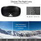 Avoalre Snow Ski Goggles for Men Women Youth, Anti Fog UV400 Snowboard Goggles with Dual Layers Lens, Helmet Compatible Goggles for Winter Outdoor Sport Snowboarding Skating Jet Skiing Snowmobling