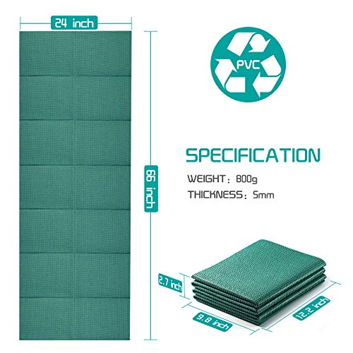 Yoga Mat-Green 68" x 24" x 1/4"