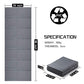 Yoga Mat-Grey 68" x 24" x 1/4"