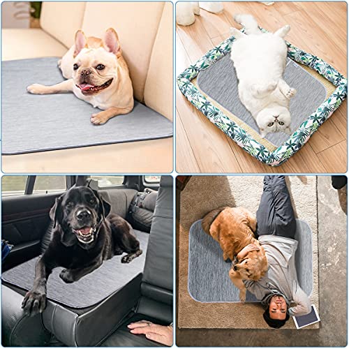Pet Cooling Mat for Dogs Cats-Grey