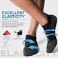 Ankle Athletic Running Sports Low Cut Tab Socks Coolmax Moisture Wicking Seamless 3Pairs (Ankle-Black Grey, Small)