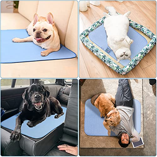 Pet Cooling Mat for Dogs Cats-Blue