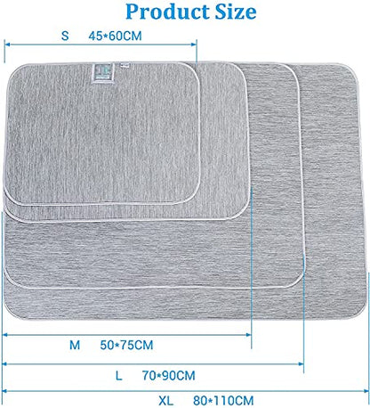 Pet Cooling Mat for Dogs Cats-Grey