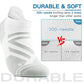 Ankle Athletic Running Sports Low Cut Tab Socks Coolmax Moisture Wicking Seamless 3Pairs (Ankle-White Grey, Small)