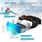Avoalre Snow Ski Goggles for Men Women, Anti Fog UV400 Snowboard Goggles with Dual Layers Lens, Helmet Compatible Goggles for Winter Outdoor Sport Snowboarding Skating Jet Skiing Snowmobling