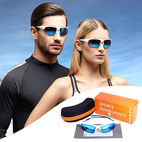 Avoalre Sports Polarized Sunglasses Sunglasses with UV400 Protection TR90 Unbreakable Frame for Men Women Outdoors Fishing Ski Driving Golf Running Cycling Camping