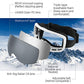 Avoalre Ski Snowboard Goggles for Men Women, UV400 Snow Goggles with Dual Layers Lens, Anti Fog Helmet Compatible Goggles for Winter Outdoor Sport Snowboarding Skating Jet Skiing Snowmobling