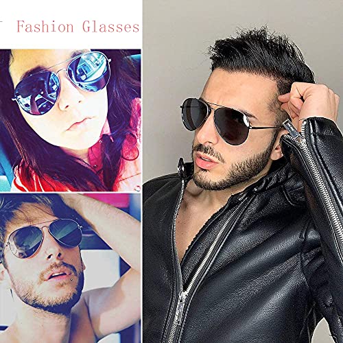 Sunglasses Men Polarized Aviator Glasses, Avoalre 2021 Trend Polarized Sunglasses Men Grey Aviator Glasses Men 100% 400 UV Protection