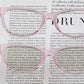 Avoalre Okulary komputerowe damskie antyniebieskie okulary Square Frame anty-zmęczeniowe antyodblaskowe ekran-różowe
