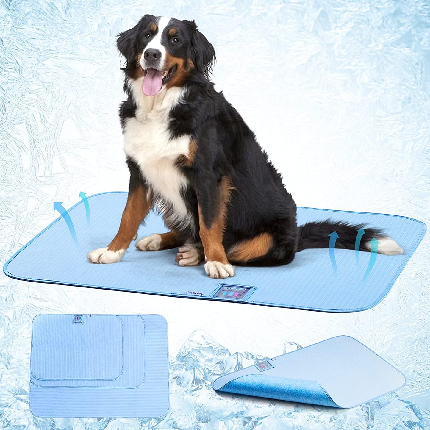 Pet Cooling Mat for Dogs Cats-Blue